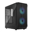 Obrázek FRACTAL DESIGN skříň Focus 2 RGB Black TG Clear Tint, 2x USB 3.0, bez zdroje, mATX