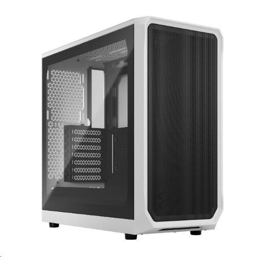 Obrázek FRACTAL DESIGN skříň Focus 2 White TG Clear Tint, 2x USB 3.0, bez zdroje, mATX