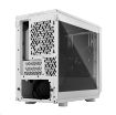 Obrázek FRACTAL DESIGN skříň Meshify 2 Nano White TG Clear Tint, USB 3.1 Type-C, 2x USB 3.0, bez zdroje, miniITX