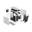 Obrázek FRACTAL DESIGN skříň Meshify 2 Nano White TG Clear Tint, USB 3.1 Type-C, 2x USB 3.0, bez zdroje, miniITX