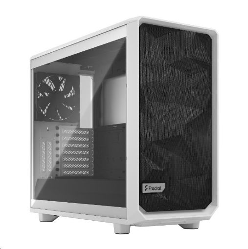 Obrázek FRACTAL DESIGN skříň Meshify 2 White TG Clear Tint, USB 3.1 Type-C, 2x USB 3.0, bez zdroje, E-ATX