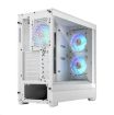 Obrázek FRACTAL DESIGN skříň Pop Air RGB White TG Clear Tint, 2x USB 3.0, bez zdroje, ATX