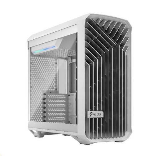 Obrázek FRACTAL DESIGN skříň Torrent Compact White TG Clear Tint, USB 3.1 Type-C, 2x USB 3.0, bez zdroje, E-ATX