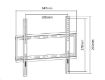 Obrázek Fixní držák na Tv a monitory Fiber Mounts M6C49