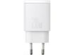 Obrázek Baseus kompaktní rychlonabíjecí adaptér USB-A + Type-C 20W EU, bílá