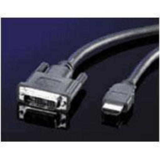 Obrázek Kabel HDMI-M/DVI, 5m čer. single link