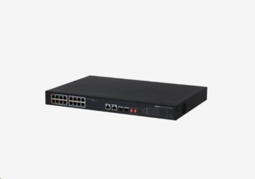 Obrázek Dahua PFS3218-16ET-135, PoE switch 20/16, 16x PoE/2x Gb RJ45/SFP Combo