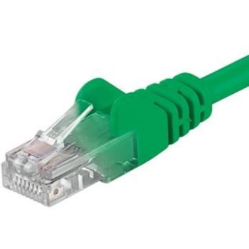 Obrázek PremiumCord Patch kabel UTP RJ45-RJ45 CAT6 0.25m zelená