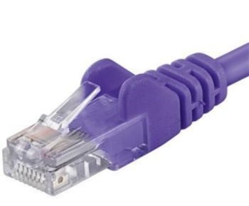 Obrázek PremiumCord Patch kabel UTP RJ45-RJ45 CAT6 0.25m fialová