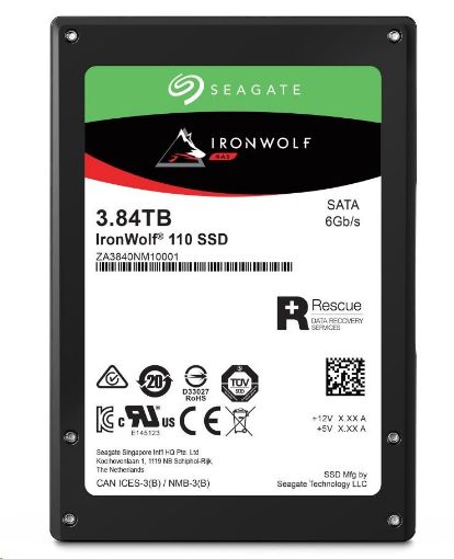 Obrázek SEAGATE SSD 3.84TB IronWolf 110, 2,5", SATA (R:560/W:535 MB/s)