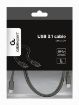 Obrázek GEMBIRD Kabel USB 3.1 Type-C na Type-C kabel (CM/CM), 1m, datový, černá