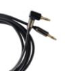 Obrázek PremiumCord HQ stíněný kabel stereo Jack 3.5mm - Jack 3.5mm zahnutý 90°, 1,5m