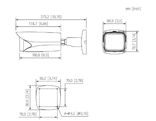 Obrázek Dahua, IPC-HFW5241E-ZE-27135, IP kamera 2Mpx, 1/2,8" CMOS, objektiv 2,7-13,5 mm, IR<50, IP67