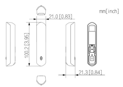 Obrázek Dahua ARD323-W2(868), bezdrátové dveřní čidlo, AES128, <40 mm