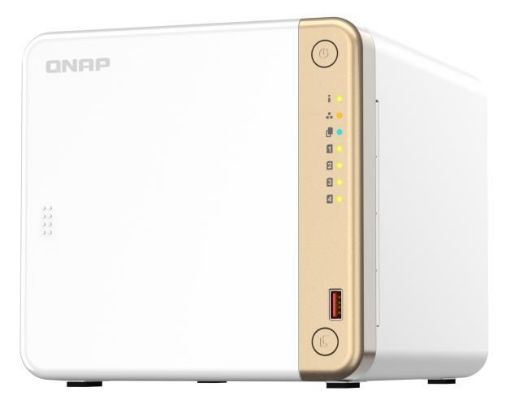 Obrázek QNAP TS-462-2G 4-bay desktop NAS, 2-core Intel, 2GB DDR4, 4xSATA, 2xM.2, 1x 2.5GbE, HDMI, 4xUSB