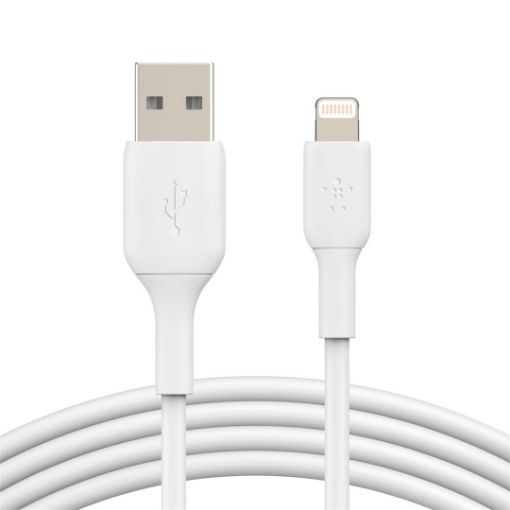 Obrázek BELKIN kabel USB-A - Lightning, 2m, bílý