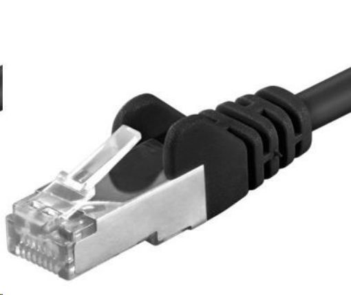 Obrázek PREMIUMCORD Patch kabel CAT6a S-FTP, RJ45-RJ45, AWG 26/7 7m černá