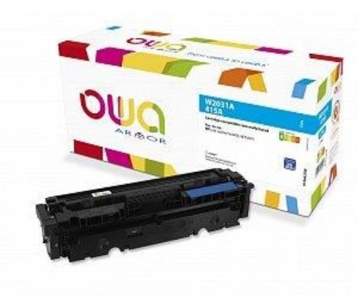 Obrázek OWA Armor toner pro HP Laserjet M 450, 454, 455, 470, 479, 2100 stran, W2031A, cyan/modrá