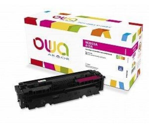 Obrázek OWA Armor toner pro HP Laserjet M 450, 454, 455, 470, 479, 2100 stran, W2033A, magenta/červená