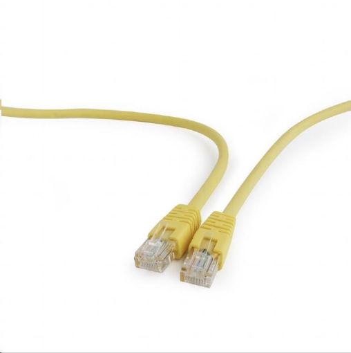 Obrázek GEMBIRD kabel patchcord Cat5e UTP 0,5m, žlutý