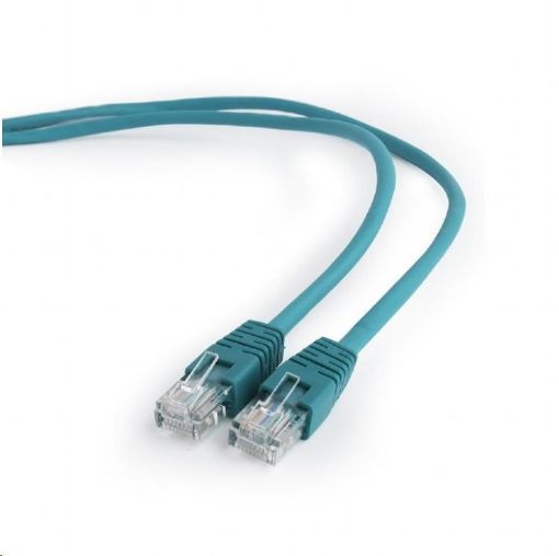 Obrázek GEMBIRD kabel patchcord Cat5e UTP 0,25m, zelený