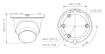 Obrázek Dahua IPC-HDW5449TM-SE-LED-0360B, IP kamera, 4MPx, 1/1.8” CMOS, objektiv, 3,6 mm, IR<30, IP67