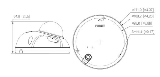 Obrázek Dahua IPC-HDBW3541F-AS-0360B-S2, IP kamera, 5Mpx, 1/2.7" CMOS, objektiv 3,6 mm, IR<30, IP67, IK10