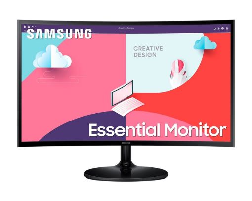 Obrázek Samsung MT LED LCD Monitor 24 S360C FullHD - Prohnutý 1800R, VA, 1920x1080, 4ms