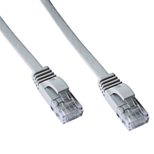 Obrázek DATACOM Patch cord UTP CAT6    3m šedý FLAT plochý