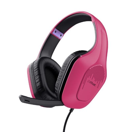 Obrázek TRUST Herní sluchátka GXT 415P ZIROX růžová