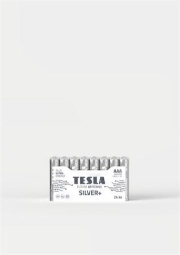 Obrázek Tesla AAA SILVER+ alkalická, 24 ks fólie, ND