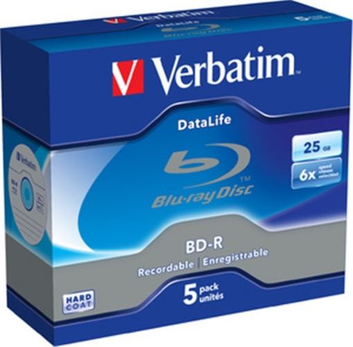 Obrázek VERBATIM BD-R SL (6x, 25GB),NON-ID, 5ks/pack