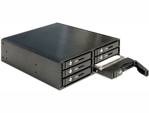 Obrázek Delock 5.25" Mobilní výměnný rámeček pro 6 x 2.5" SATA HDD / SSD