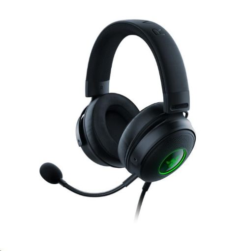 Obrázek RAZER sluchátka Kraken V3 Hypersense, USB, černá