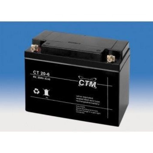 Obrázek Baterie - CTM CT 6-20 (6V/20Ah - M5), životnost 5let