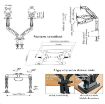 Obrázek Kancelářský držák Fiber Mounts 764F160