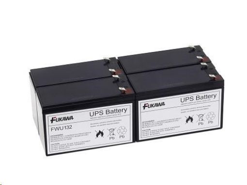 Obrázek Baterie - FUKAWA FWU-132 sada baterií za APCRBC132 (12V/7Ah, 4ks)