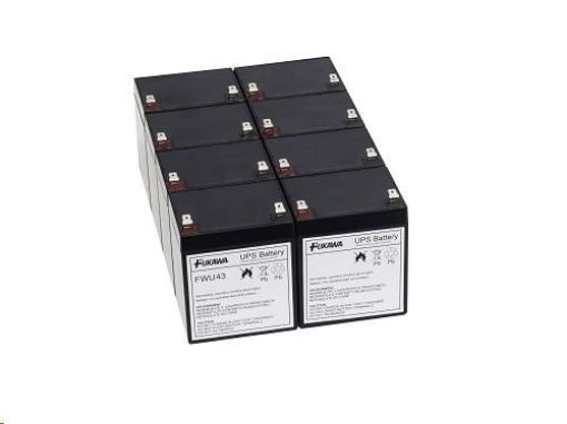 Obrázek Baterie - FUKAWA FWU-43 sada baterií za RBC43 (12V/5A, 8ks)