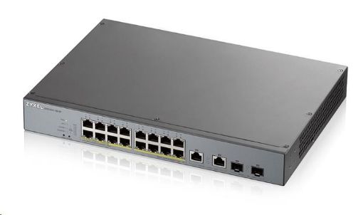 Obrázek Zyxel GS1350-18HP 18 Port smart managed CCTV PoE switch, long range, 250W, 16x GbE, 2x combo RJ45/SFP