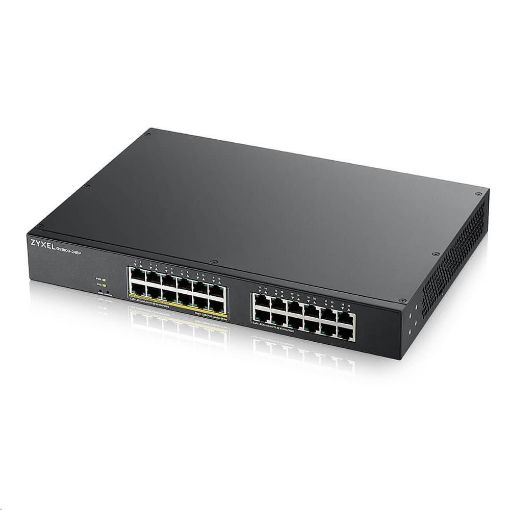 Obrázek Zyxel GS1900-24EP 24-port Gigabit Smart Managed PoE Switch, 24x gigabit RJ45 (z toho 12x PoE), PoE budget 130W