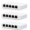 Obrázek UBNT UniFi Switch USW-Flex-Mini-3, 3-pack  [5xGigabit, 1xPoE In]