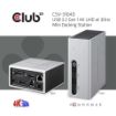 Obrázek Club3D Mini dokovací stanice USB 3.2 4K30Hz UHD (HDMI/DVI/4x USB 3.1/Ethernet/Audio) DisplayLink® Certified