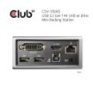 Obrázek Club3D Mini dokovací stanice USB 3.2 4K30Hz UHD (HDMI/DVI/4x USB 3.1/Ethernet/Audio) DisplayLink® Certified