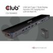 Obrázek Club3D dokovací stanice USB-C s napájecím adaptérem Triple Display Dynamic PD, 65 W