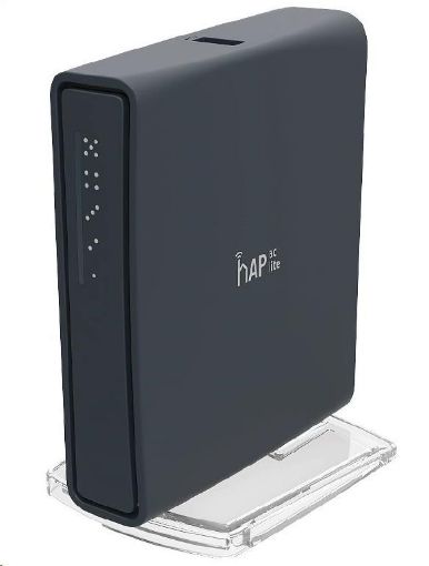 Obrázek MikroTik hAP ac lite (tower), 650MHz CPU, 64MB RAM, 5xLAN, 2.4+5GHz (802.11b/g/n/ac), vč. L4