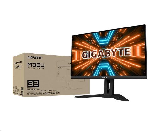 Obrázek GIGABYTE LCD - 31.5" Gaming monitor M32U, SS IPS, 3840 x 2160 UHD, 144Hz, 1000:1, 350cd/m2, 1ms, 2xHDMI, 1xDP