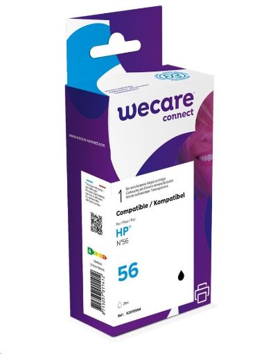 Obrázek WECARE ARMOR cartridge pro HP DJ 5150/5652/OJ4110 černá (C6656A) 21 ml, 550 str