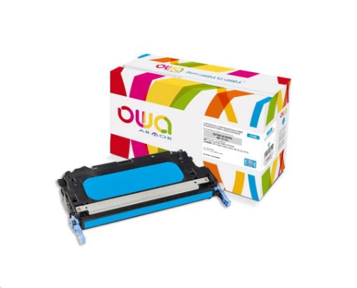 Obrázek OWA Armor toner pro HP Color Laserjet 3800, 8000 Stran, Q7581A JUMBO, modrá/cyan