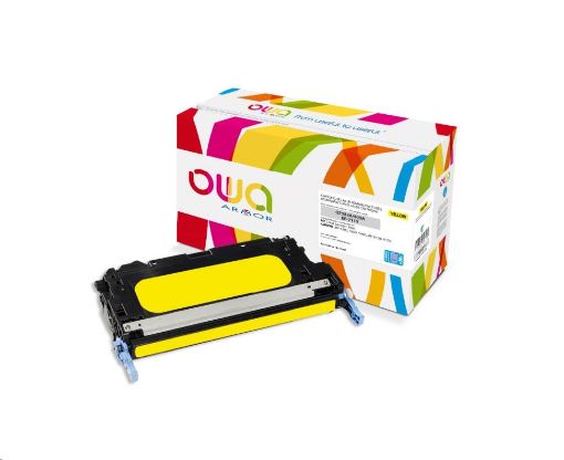 Obrázek OWA Armor toner pro HP Color Laserjet 3800, 8000 Stran, Q7582A JUMBO, žlutá/yellow