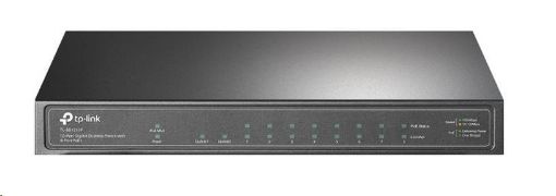 Obrázek TP-Link CCTV switch TL-SG1210P (8xGbE, 1xGbE uplink, 1xSFP, 8xPoE+, 63W, fanless)